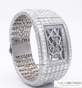 Jacob Coo Billionaire Lab Grown Diamond Sport Fashion Water Resistant Crystal Sapphire Dual Movement Cartoon Antique Alloy - Product Image 3