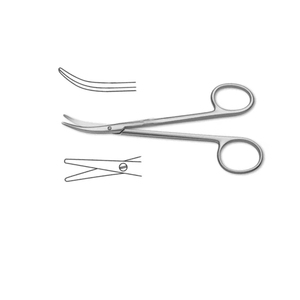 กรรไกรจมูกโค้ง Cinelli Lower Lateral Strong ขนาด 4-5/8 (11.5 ซม.) กรรไกรผ่าตัดความแม่นยำสูงสำหรับการผ่าตัดจมูก - Product Image 4