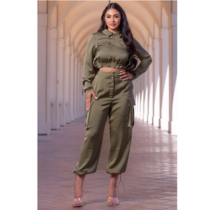 Ensemble de sport pour femmes, haut à fermeture éclair brodé, pantalon large à taille haute, tenue décontractée en deux pièces, survêtement pour femmes - Product Image 5