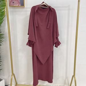 Tenue de prière musulmane, vêtements islamiques, Ramadan Eid, Hijab, dubaï, turquie, Abaya avec foulard Extra Long, Khimar Jilbab - Product Image 3
