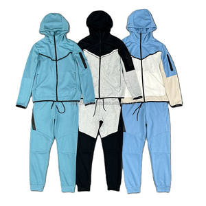 ชุดวอร์ม2ชิ้นสำหรับผู้ชายชุดวิ่งออกกำลังกายผ้าฝ้าย100% แบบกำหนดเอง - Product Image 2