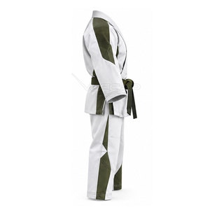 Uniforme de karaté en coton, vêtements d'entraînement d'arts martiaux, haut à manches longues, pantalon assorti pour les séances d'entraînement scolaires - Product Image 4