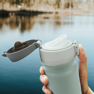 Hot Selling Modern 12Oz/380ml SUS 304 Tumbler Porcelain Liner <b>Double</b> <b>Wall</b> Insulated Vacuum Flask with Flip Lid for Coffee Tea - Product Image 6