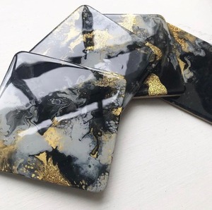 The Customization Size Resin coaster Best Quality and coaster Multi Colours and Home Party Use - Product Image 3