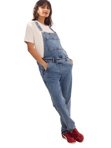 Salopette en jean pour femme, décontractée, bretelles réglables, douce, confortable, tendance, streetwear quotidien - Product Image 3