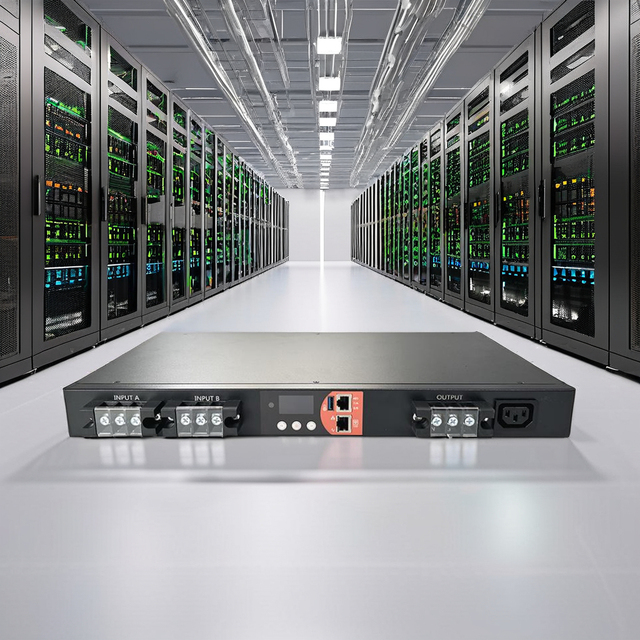 IP PDU Dual Channel Automatic Transfer Switch Electrical ATS 230V 16A for Data Centers MQTT NTP Sensor Expansion IDC Server Room