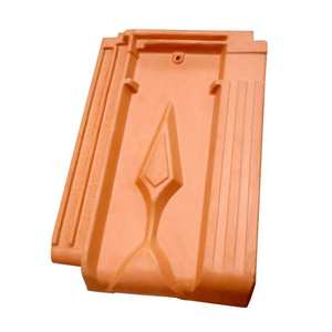 Tuiles de toit traditionnelles vietnamiennes TUILDONAI Double Roman 8100 pièces rouges ignifuges, briques de façade en argile personnalisables, style extérieur - Product Image 2