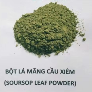 Polvo de Hoja de Guanábana Seca Natural 25 Mesh, Polvo de Hoja de Graviola Verde, Suministro a Granel, Proveedor OEM de Vietnam ANGLE - Product Image 1