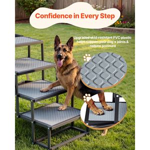 Escaleras Plegables de 4 Peldaños para Perros, Rampa Antideslizante Extra Ancha para Perros Grandes, Escaleras Portátiles y Ligeras para Mascotas - Product Image 4