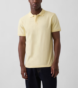 OEM Made Custom Design Your <b>Own</b> Brand Men's Polo Shirt Short Sleeve Pique 50% Cotton/ 50% Polyester, 220 GSM Dry Fit Golf Polo - Product Image 2