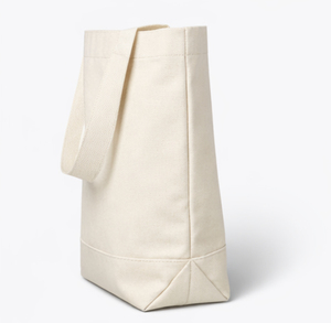 Custom Logo <b>Printed</b> Eco-friendly Gusset Organic Cotton Canvas Tote Bag Zipper Closure <b>Extra</b> <b>Large</b> Size Reusable Shopping bag - Product Image 4