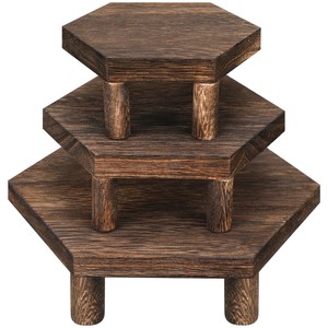 Exhibidores de Pastel de Madera de Teca de Primera Calidad con Niveles |   Soportes de Madera Hechos a Mano al por Mayor - Product Image 3