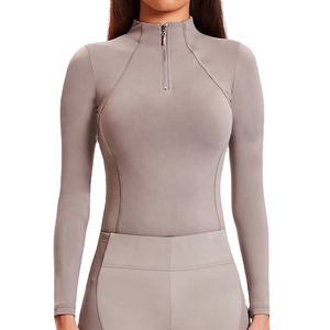 Horse Riding Base Layer Shirt Customized Logo Breathable Soft Touch Fabric Horse Riding Base Layer Shirt Women Long Sleeve - Product Image 5