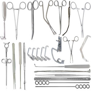 Kit de chirurgie mineure manuel à usage unique, comprenant ciseaux chirurgicaux, pinces, pinces à épiler et poignée BP, instruments jetables pour chirurgie mineure - Product Image 2