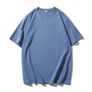 Camiseta unisex de punto oversize con hombros caídos, manga corta, informal, de algodón, estilo streetwear. - Product Image 3