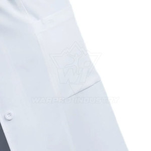 Bata de Laboratorio con Manga Larga, Cierre de Botones Frontales, Tela Cómoda y Bolsillos, para Uso en Fábricas - Product Image 5