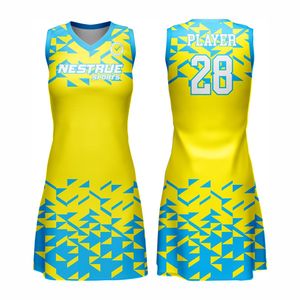 Robe de football pour femme imprimée par sublimation, respirante, athlétique, uniforme d'équipe personnalisé, séchage rapide, anti-humidité, UPF 50 - Product Image 1