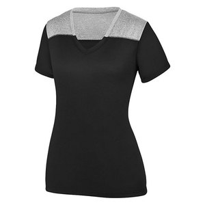 Nuevas camisetas elegantes de talla grande para mujer, de algodón y poliéster, informales, transpirables, ecológicas, de secado rápido, con impresión de logotipo personalizado, en venta. - Product Image 2