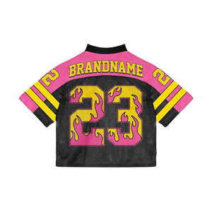 เสื้อเจอร์ซีย์ตาข่ายแบบกระดุม Pro-Style - เสื้อทีมพิมพ์ลายตามสั่ง - ชุดกีฬาสำหรับผู้ใหญ่ผู้ชาย ระบายอากาศได้ดี ยืดหยุ่นสูง - Product Image 2