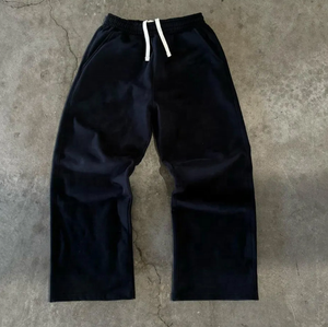Sweat-shirt et pantalon de survêtement baggy personnalisés de haute qualité, effet délavé à l'acide, motif imprimé délavé au soleil avec techniques de broderie, directement des fabricants - Product Image 5