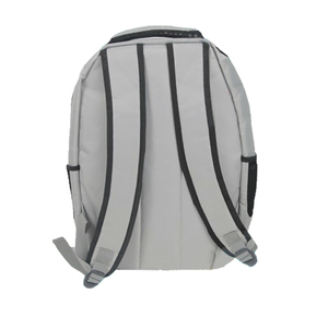 Sac à dos pour ordinateur portable unisexe gris imperméable en toile de jute avec fermeture éclair et bandoulière souple, personnalisable, vente en gros, best-seller, 15,6 pouces - Product Image 3