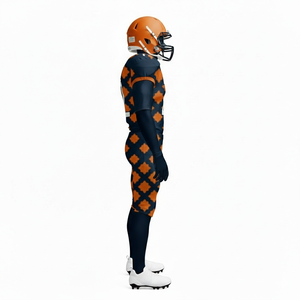 Uniformes de football américain personnalisés en gros pour équipes 7v7 – Ensemble de maillots en polyester respirant avec impression par sublimation et twill de tackle - Product Image 5