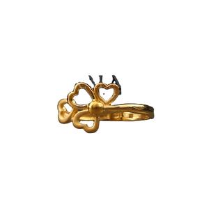 Elegante anillo de oro Unisex Diseño artístico romántico inspirado en el corazón para boda Fiesta Aniversario Compromiso Regalos especiales de amor - Product Image 1