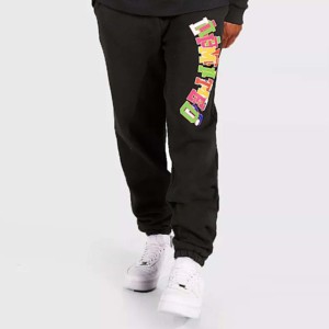 Conjunto Deportivo de Hombre, Negro, con Capucha, 100% Algodón, con Estampado de Letras en la Espalda, Sudadera y Pantalones Largos Casuales, 2 en 1, para Invierno - Product Image 4