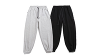 Pantalon de jogging léger pour homme Edoor Wears, taille mi-haute, 100 % coton, coupe évasée, coupe-vent, avec logo personnalisé et patchwork – Grande Vente