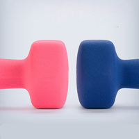 Ensemble d'haltères en fonte colorée pour la salle de sport, haltères en vinyle pour femmes, haltères pour la salle de sport à domicile