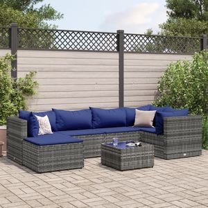 Ensemble de salon de jardin gris pour collection de meubles d'extérieur - Product Image 1