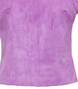 <b>Women</b> Suede Tank <b>Top</b> Modern Sleeveless Crop <b>Vest</b> Premium Soft Fashion Casual Apparel Wholesale OEM Clothing Custom Made - Product Image 1