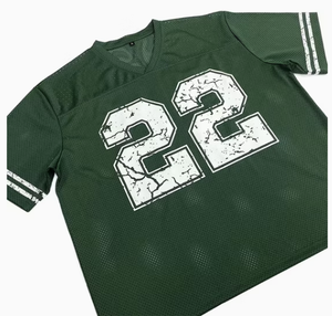 Maillot de football américain personnalisé en mesh respirant, imprimé par sublimation, pas cher - Product Image 4