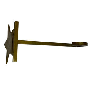 Handcrafted Luxury Golden Brass Made Star <b>Stocking</b> <b>Holder</b> With Sturdy Metal Base For Festive Christmas Mantle Decoration - Product Image 2