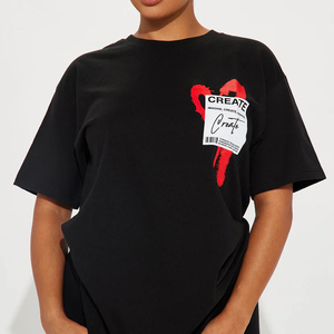 T-shirt en jersey modal 100% coton uni à ourlet incurvé pour femme, col ras du cou, manches courtes, coupe décontractée, idéal pour l'été - Product Image 3