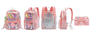 Sac à dos transparent en PVC robuste personnalisé, sac à dos scolaire transparent, sac à dos pour adolescents et étudiants - Product Image 5