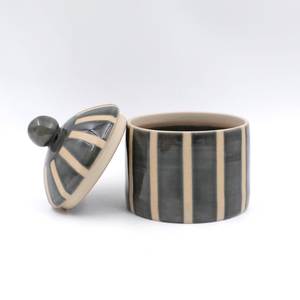 Ceramic Tea <b>Canisters</b> <b>Set</b> With Lids And Tassels In Pastel Colors For Storage - Product Image 2