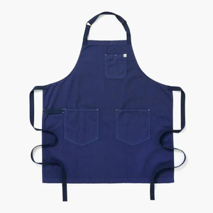 Black Polyamide <b>Waterproof</b> <b>Work</b> Apron Pockets Adjustable Unisex Dust Proof Utility Durable Workshop Repair Maintenance Wear - Product Image 3