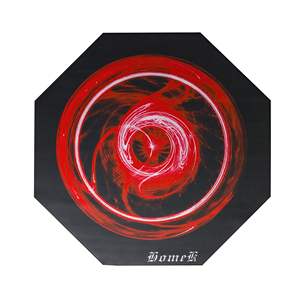 Tapis de chaise de bureau antidérapant noir pour sols en bois dur, pour chaises de jeu - Product Image 1