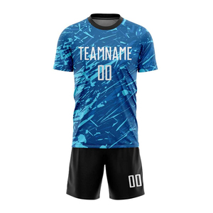 Soccer Uniform Set <b>Men</b> Football Jersey Shorts Kit Quick Dry Breathable Team Training Practice Sportswear OEM Supplier - Product Image 2
