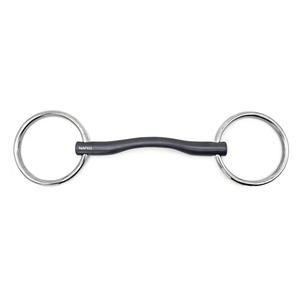 Bocado de titanio de alta calidad con eslabón francés para equitación de doma y salto, suministros ecuestres, bocados para caballos OEM - Product Image 1