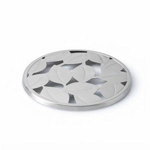 Modern Leaf Pattern Metal <b>Trivet</b> for Hot Dishes Heat Resistant Stainless Steel Kitchen <b>Trivet</b> and Hot Pot Stand Decorative Mats - Product Image 1