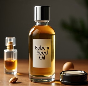 Huile de Babchi biologique Himveda (Psoralea Corylifolia) pressée à froid, 100% pure et naturelle pour les soins de la peau et des cheveux - Product Image 1