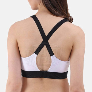 Soutien-gorge de sport pour femme respirant avec logo frontal, taille personnalisée - Ajustement confortable pour la gym, design personnalisable, disponible en stock - Product Image 2