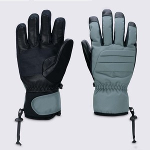 Gants de ski chauffants imperméables pour l'hiver, gants de ski en cuir coupe-vent pour l'extérieur, gants de ski d'hiver de haute qualité avec logo personnalisé - Product Image 2