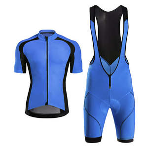 Uniformes de Ciclismo Personalizados con Nombre, Servicio OEM, Alta Calidad, Jersey de Manga Corta para Hombre, Pantalones Cortos con Tirantes, 100% Poliéster Elástico y Transpirable - Product Image 1