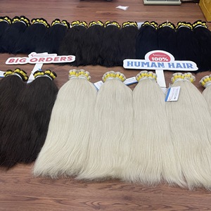 Nuevo artículo, cabello de color a granel, cabello humano vietnamita, cabello eslavo, color de moda, ondulado natural, sin desprendimiento, sin enredos - Product Image 6