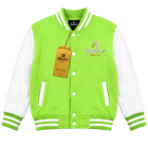 Chaqueta varsity para niños con un estilo clásico, cálida y cómoda, ideal para cada temporada y aventura. Precio al por mayor. - Product Image 4