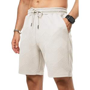 2025 hommes High Street Style décontracté 7 \ "été cordon sweat Shorts taille élastique Texture solide Logo décorations XXS taille - Product Image 6