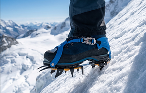 12 Points <b>Strap</b> <b>on</b> Ice Climbing Ice Traction Snow Shoe Crampons Steel Head Zinc Plated CE Certified - Product Image 3
